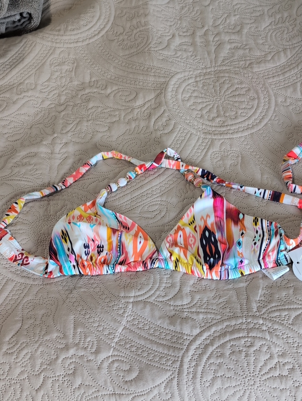 La Blanca Triangle Bikini Top Desert Dreams 10